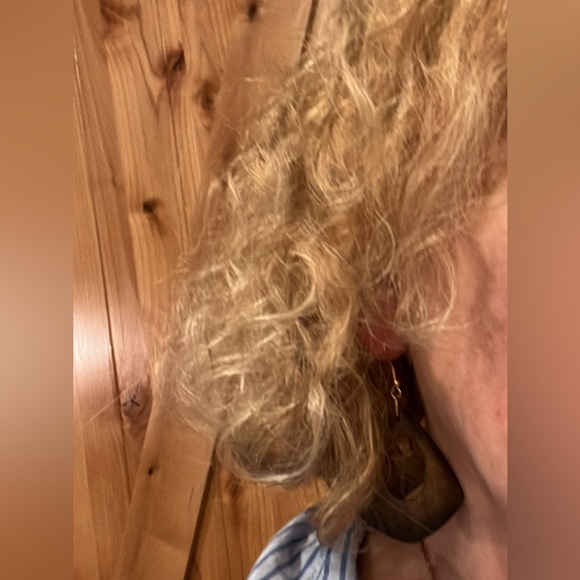 Brown Wooden Dangle Earrings - Picture 5 of 5